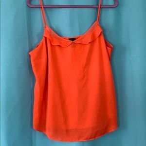 5 for $25🍍Bright coral cami with cute colar ❤️🍍